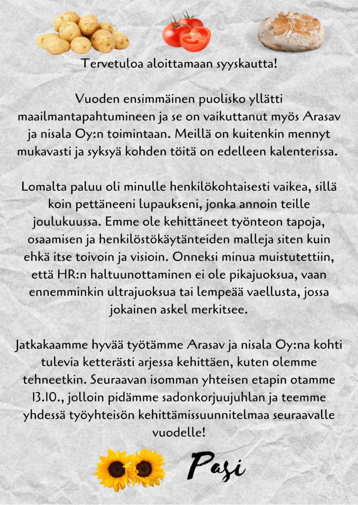 HR haltuun lempeänä vaelluksena